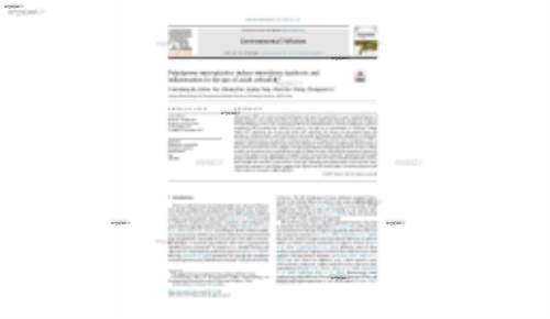 Polystyrene microplastics induce microbiota dysbiosis and inflammation in the gut of adult zebrafish*